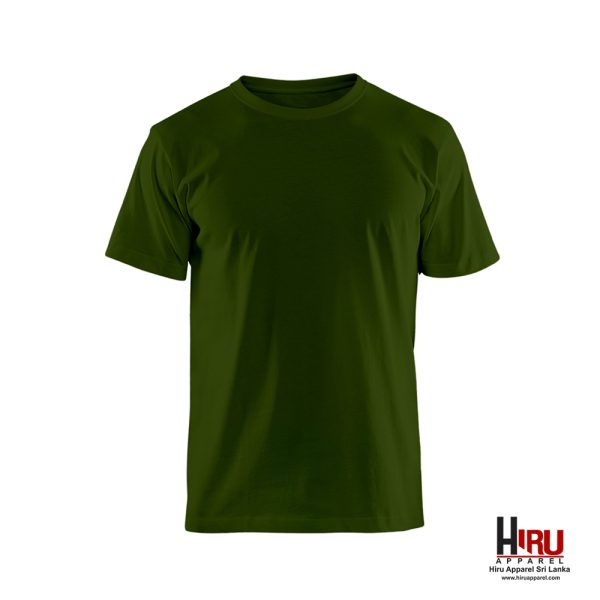 Amazon Dark Olive Green Unisex plain t shirt