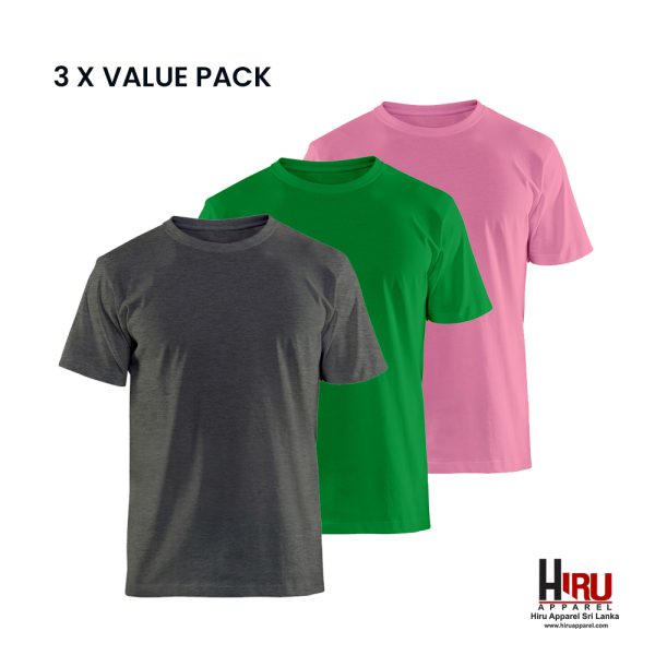 SUMMER COLOURS CUNISEX PREMIUM CREW NECK T-SHIRT VALUE PACK 003