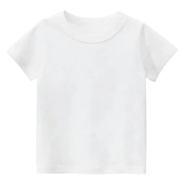 White Kids Plain T Shirt