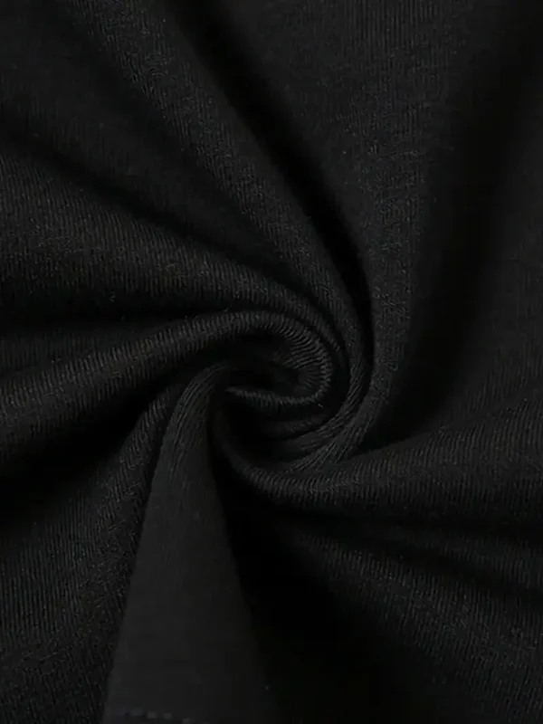D DUCK PRINTED JET BLACK T SHIRT - Image 3