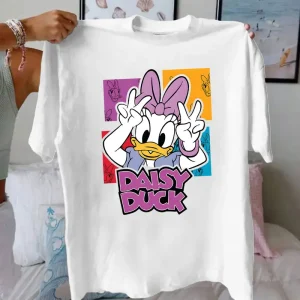 D Duck PRINTED PREMIUM WHITE T SHIRT