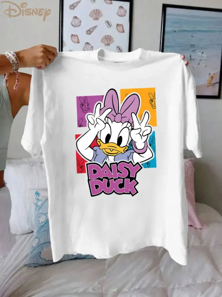 D Duck PRINTED PREMIUM WHITE T SHIRT