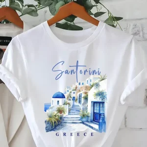 Santarino Greece Casual Printed T-Shirt