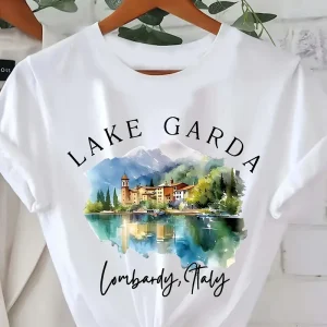 Lake Garda Casual Printed T-Shirt