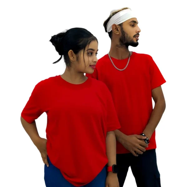 Hiru Apparel RED Plain T Shirts