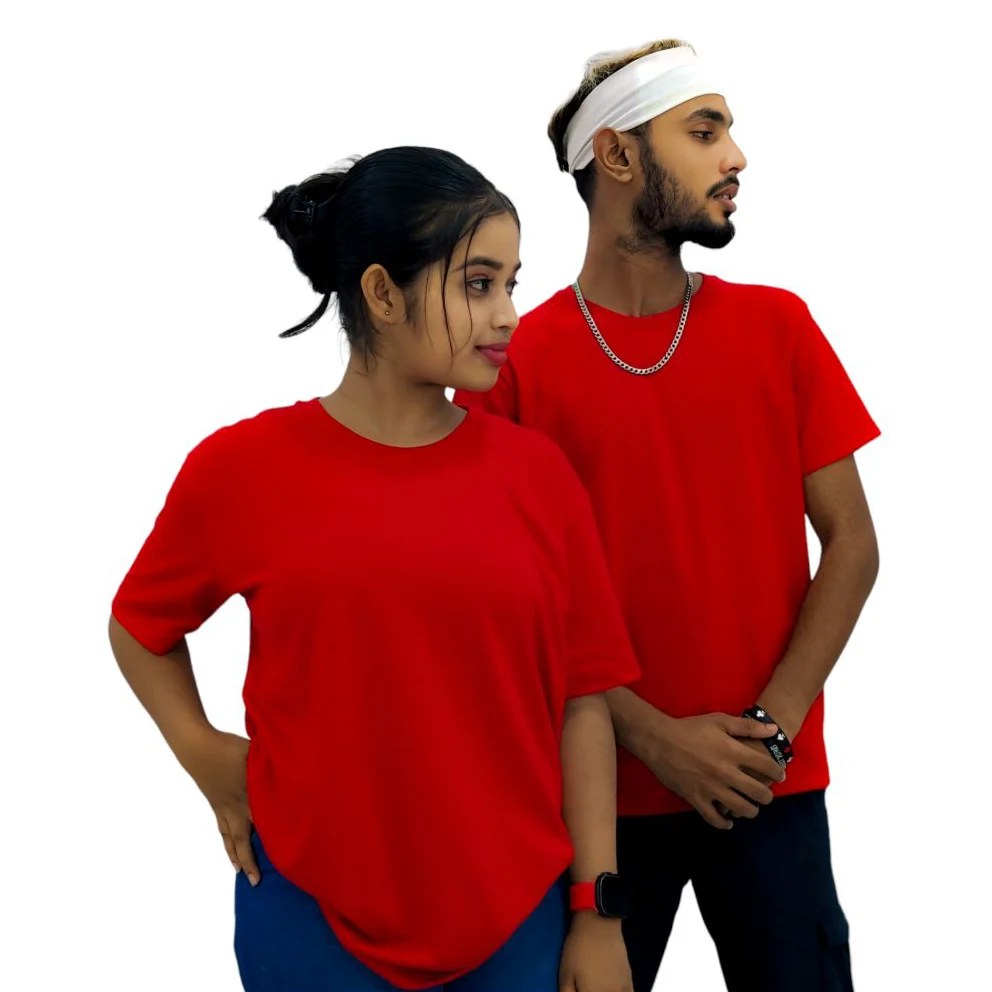 Hiru Apparel RED Plain T Shirts