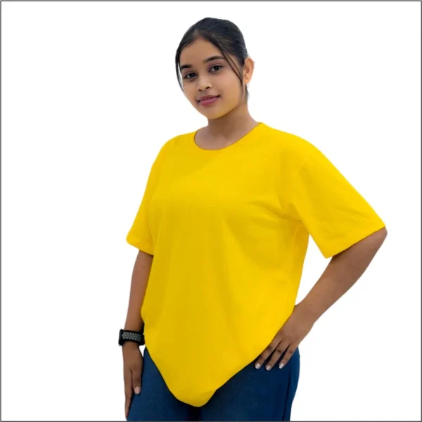Mango Yellow Unisex plain t shirts Hiruapparel.com