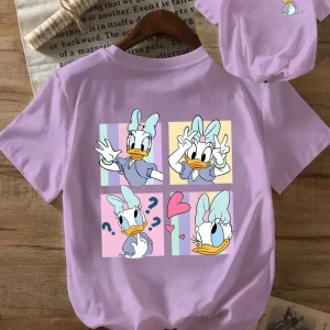 D DUCK BACK PRINT T SHIRT