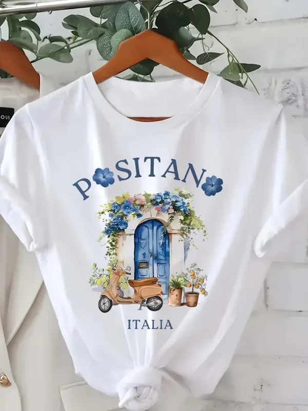 positano Casual Printed T-Shirt