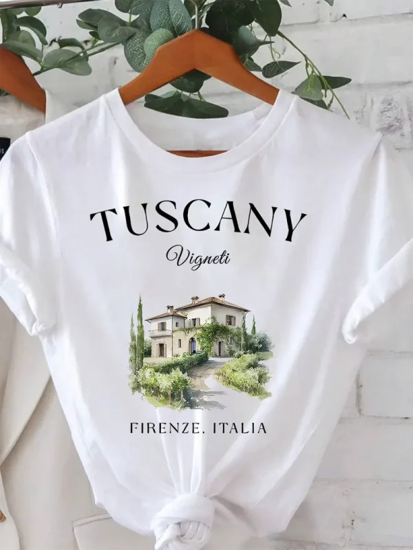 Tuscany Italia Parinted t shirt Hiruapparel.com