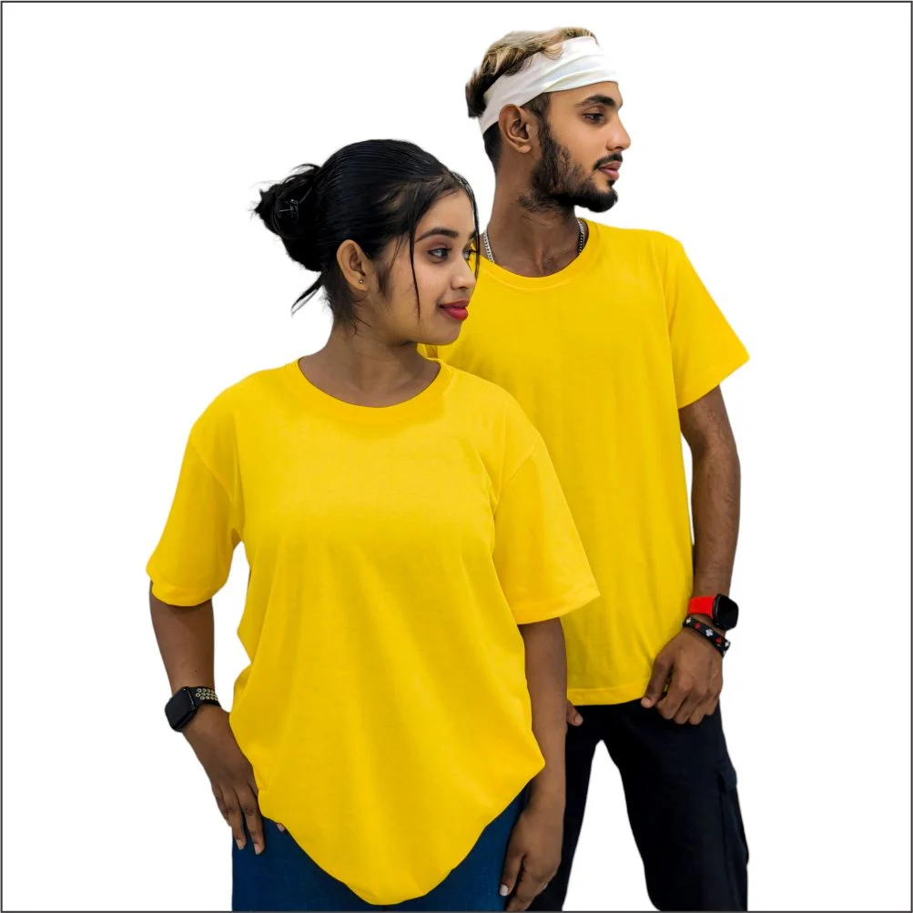 Mango Yellow Unisex plain t shirts Hiruapparel.com