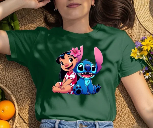 Pretty Cartoon Printed T-Shirt Hiru apparel
