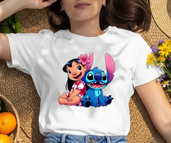 Pretty Cartoon Printed T-Shirt Hiru apparel
