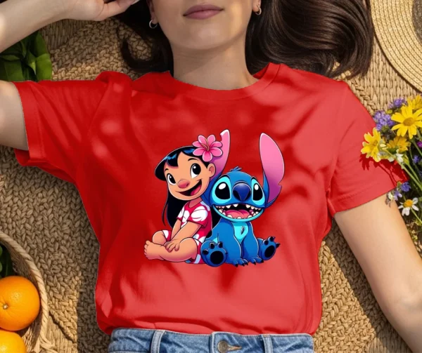 Pretty Cartoon Printed T-Shirt Hiru apparel