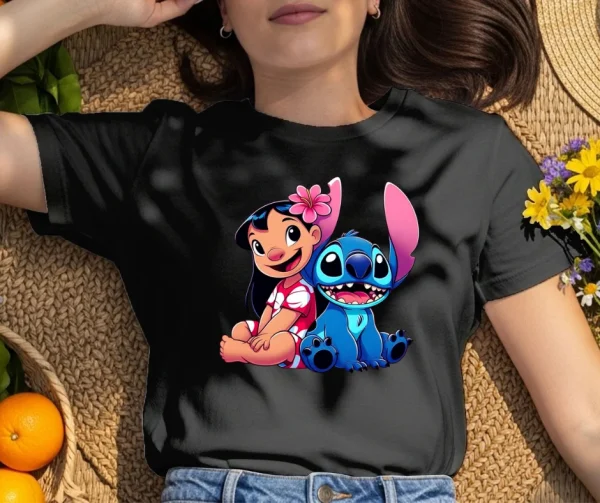 Pretty Cartoon Printed T-Shirt Hiru apparel