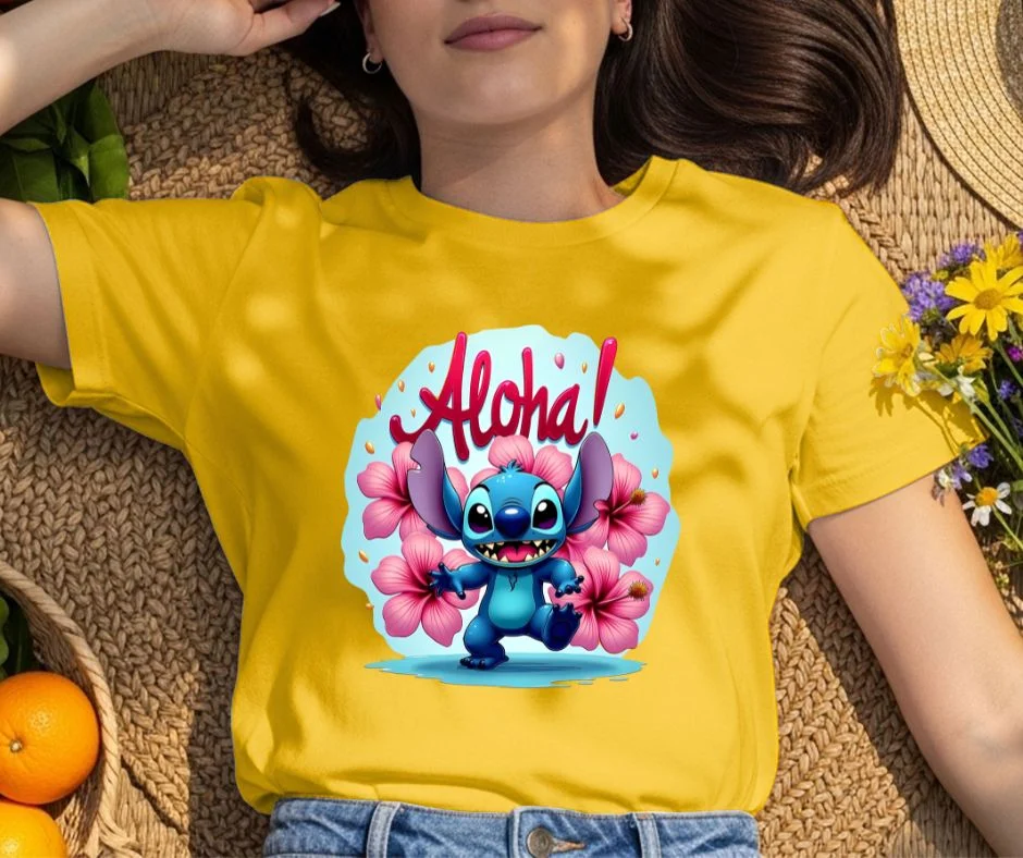 Pretty St Cartoon Printed T-Shirt Hiru apparel