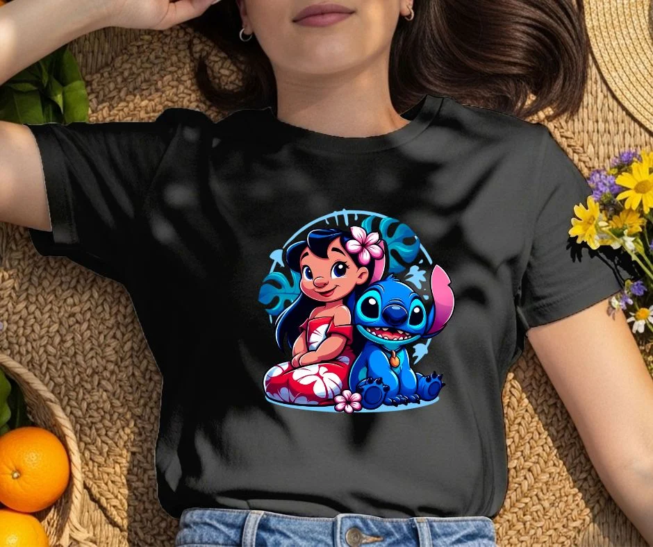 Pretty St Cartoon Printed T-Shirt