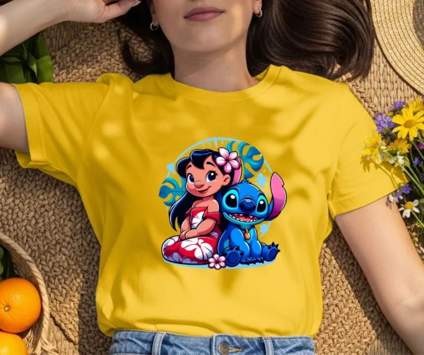 Pretty St Cartoon Printed T-Shirt
