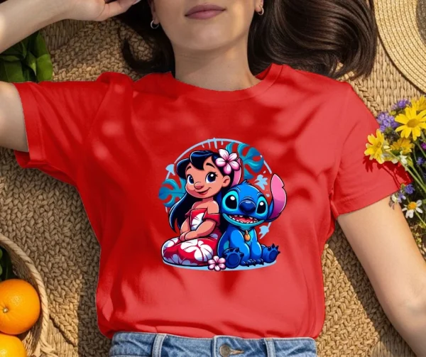 Pretty St Cartoon Printed T-Shirt