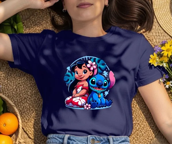 Pretty St Cartoon Printed T-Shirt
