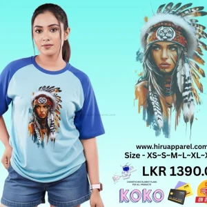 RED India PRINTED RAGLAN SLEEVE