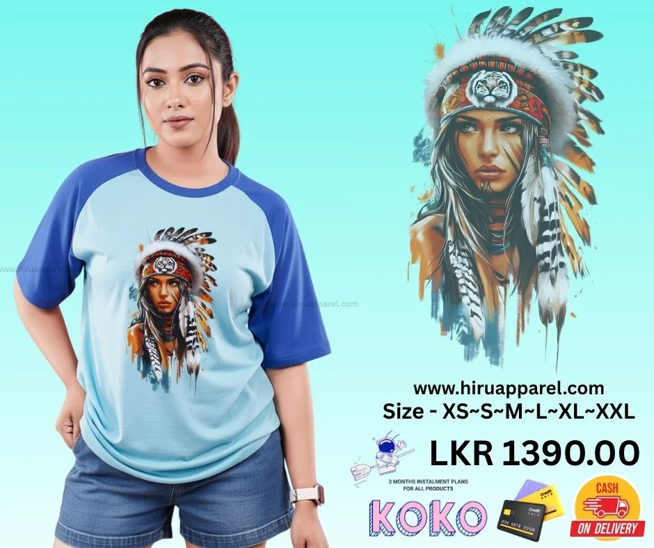 RED India PRINTED RAGLAN SLEEVE